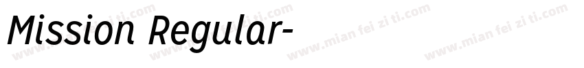 Mission Regular字体转换